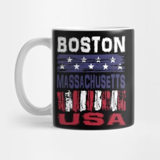 Boston Massachusetts USA T-Shirt Mug